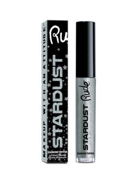 RUDE Stardust Diamond Topper Glitter Gloss - Silver